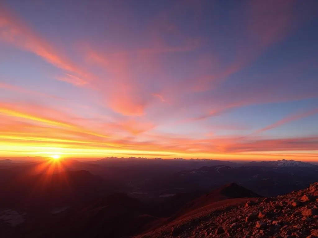 Valle Nevado Sunset